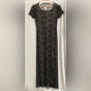 Black and white California Concepts sheath with mesh layer, dress, size: medium